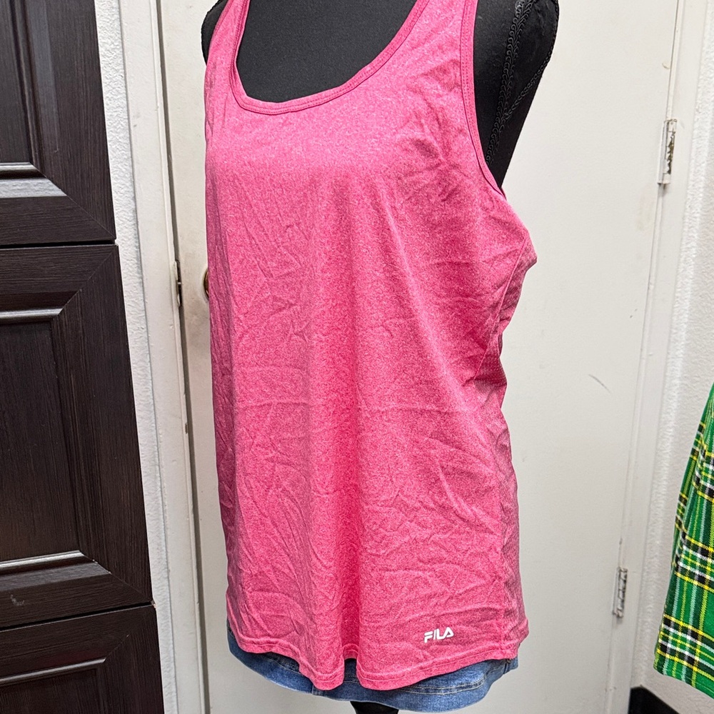 Fila Women's Hot Pink Athletic Tank Top